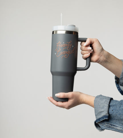 Howdy Cowgirl Sip-and-Go Tumbler