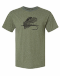 Mens Fly Life Shirt on Green